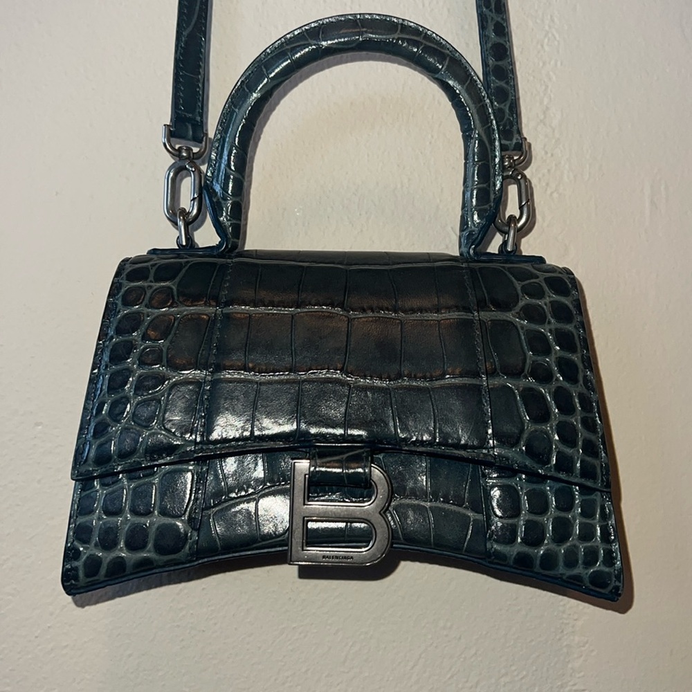 Balenciaga Hourglass Bag in Blue